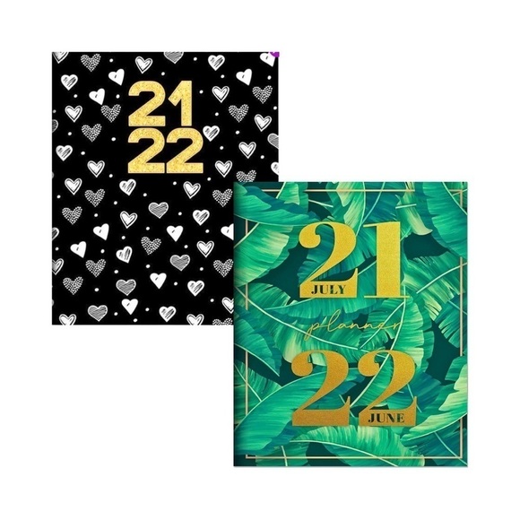 🍁3/$10 Tropical & Block Letter 2 NEW Planners Botanical & Heart Calendars NWT - Picture 1 of 15